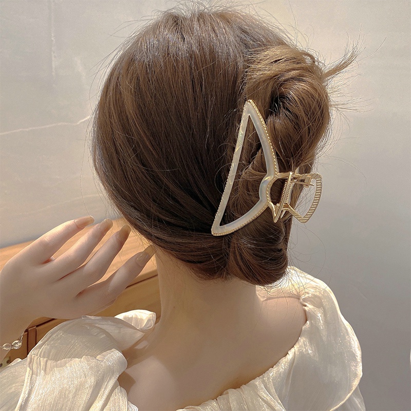 Kẹp Tóc Càng Cua Lớn Bằng Acrylic Thời Trang Sang Trọng Cho Nữ timetunnel