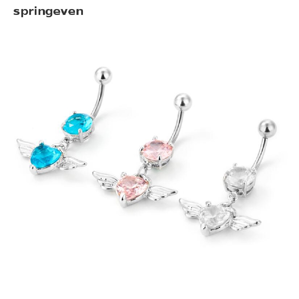 Khuyên RốN HìNh Tim ĐíNh Đá 14G