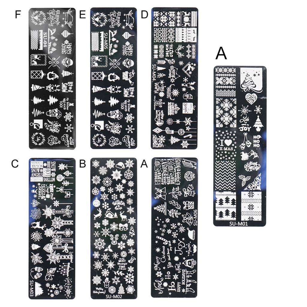 Khuôn In Hình Trang Trí Móng Tay Bằng Thép Không Gỉ Chống Rỉ Dễ Sử Dụng