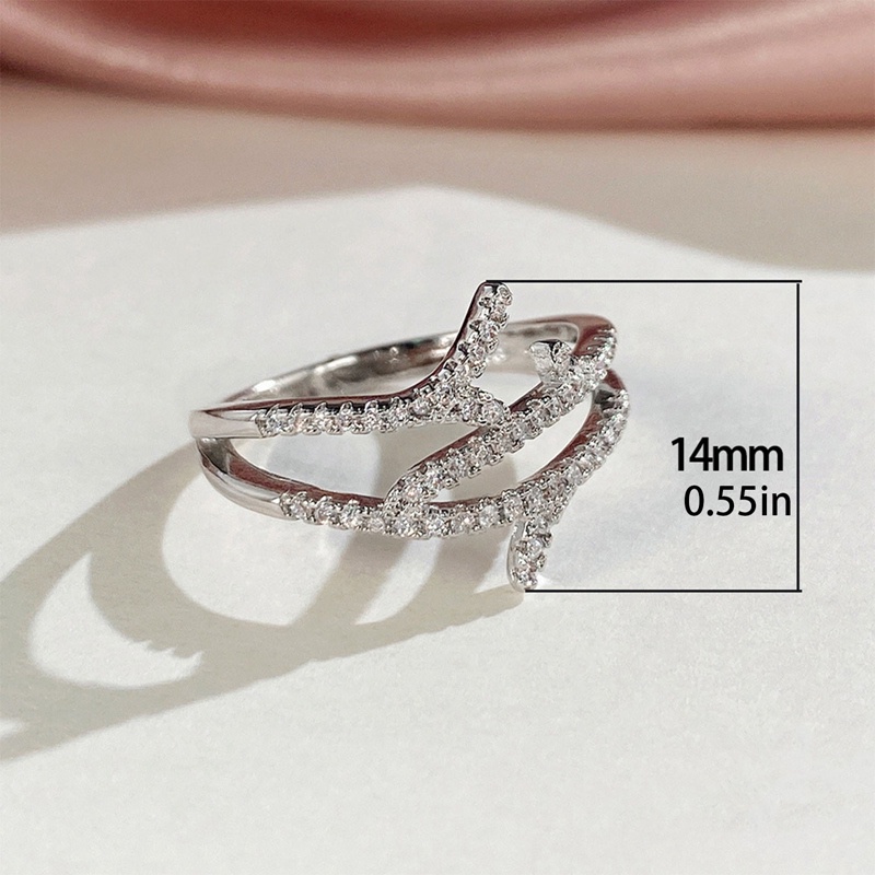 Nhẫn Hình Cành Cây Đính Đá Thời Trang Cho Nữ