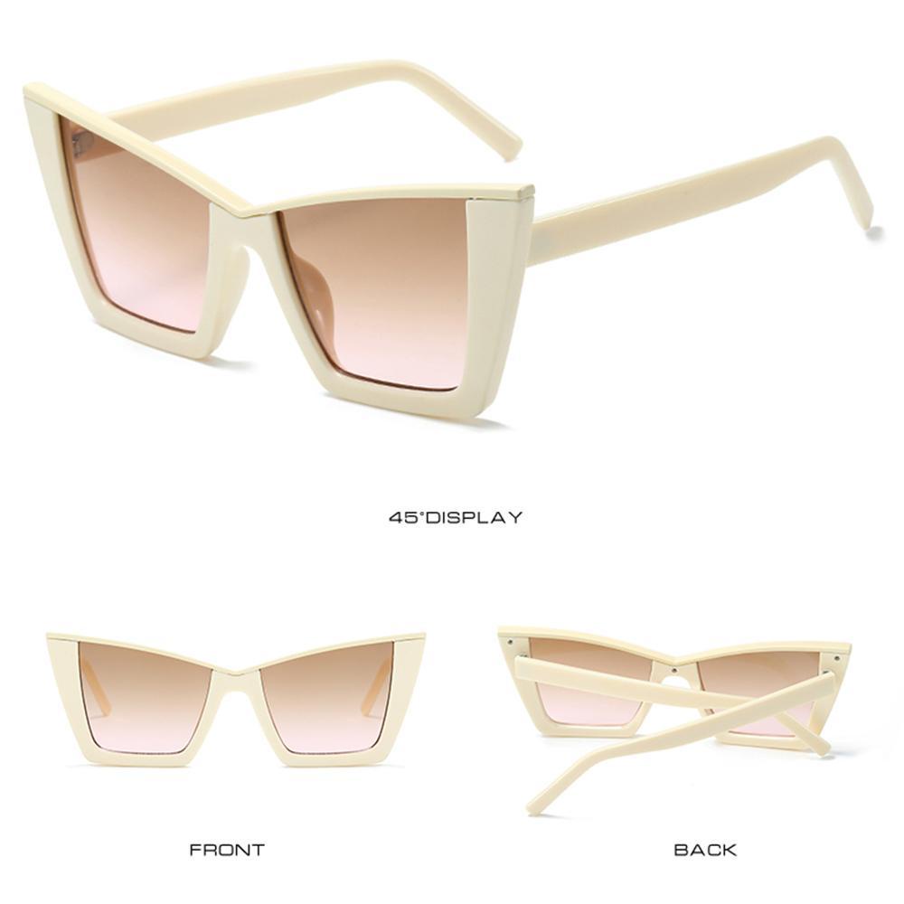 MAG Kính Mát Mắt Mèo Nữ Chống Tia UV400 Màu Đen