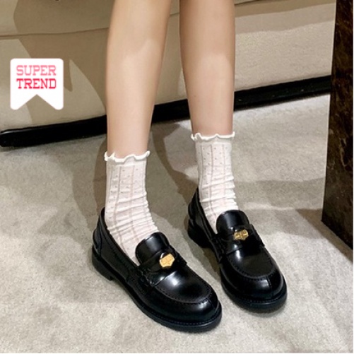 Giày Cao Gót Mũi Tròn Màu Trơn Thoải Mái Thời Trang Dành Cho Nữ