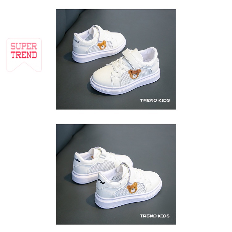 Giày Thể Thao Khóa Dán Thoáng Khí Thoải Mái Kiểu Hoạt Hình Thời Trang Cho Bé