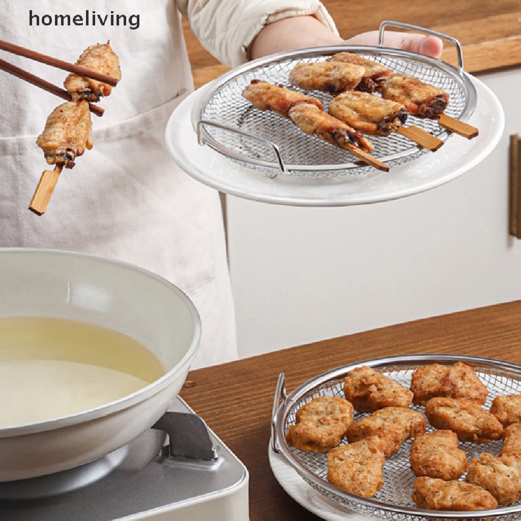 1 Muỗng Lọc Ráo Dầu Bằng Thép Không Gỉ Tiện Dụng Cho Nhà Bếp