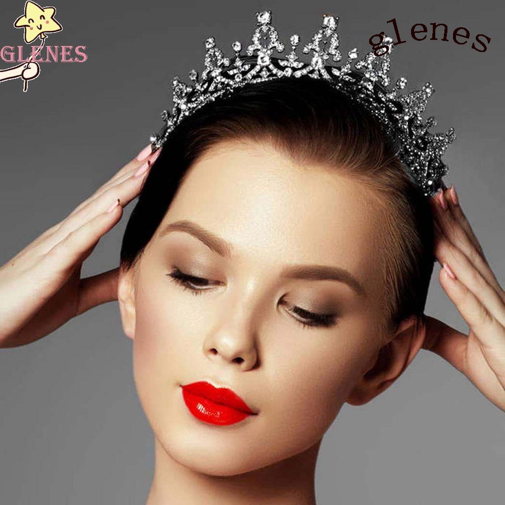 Vương Miện Đính Kim Cương Giả Kiểu Cổ Điển Cho Cô Dâu