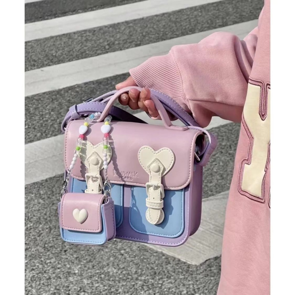 Túi Đeo Chéo Vai Hình Vuông Nhỏ Nhắn Dễ Thương Phong Cách ins Dành Cho Nữ RN18