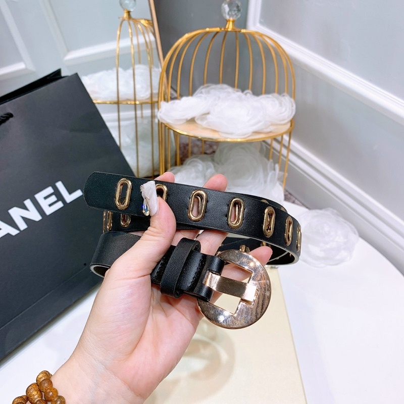 Thắt lưng nữ - dây nịt nữ - dây lưng khoen tròn nhiều lỗ ST STORE