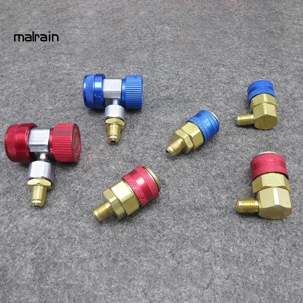 Bộ 2 Đầu Nối R134A H / L Cho Hệ Thống Điều Hòa Xe Hơi