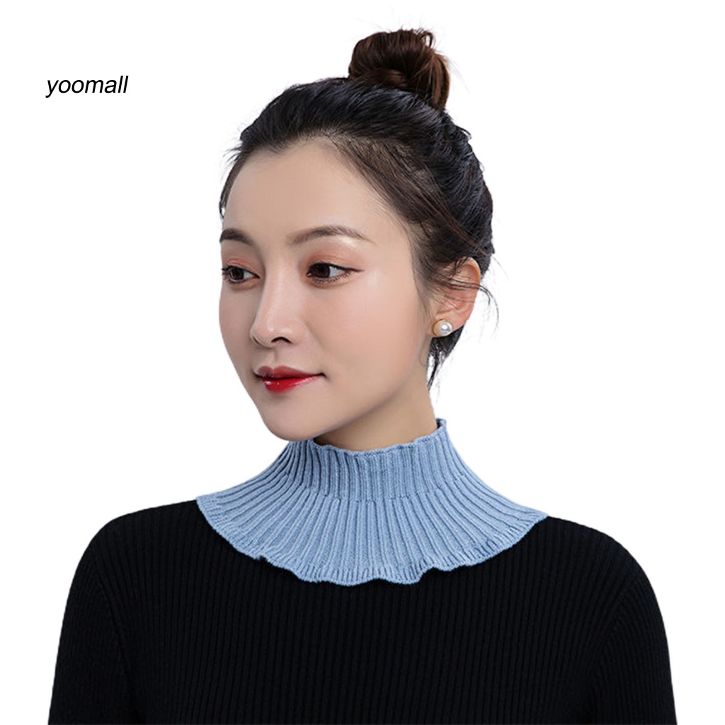 Yo / Cổ Áo Giả Dệt Kim Đẹp Có Thể Tháo Rời Giữ Ấm Bảo Vệ Cổ Cho Nữ