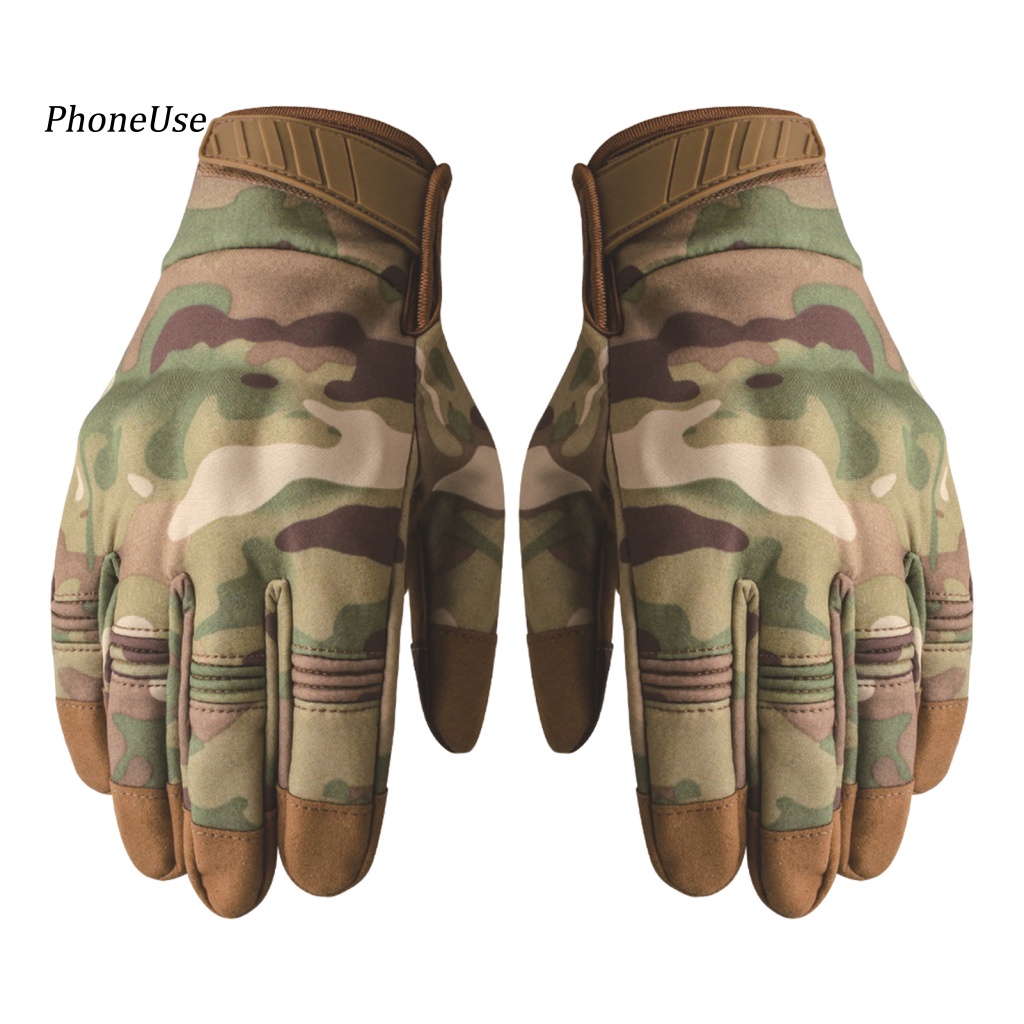 1 Đôi Găng Tay Da PU Chống Trượt Giữ Ấm Cảm Ứng Màn Hình