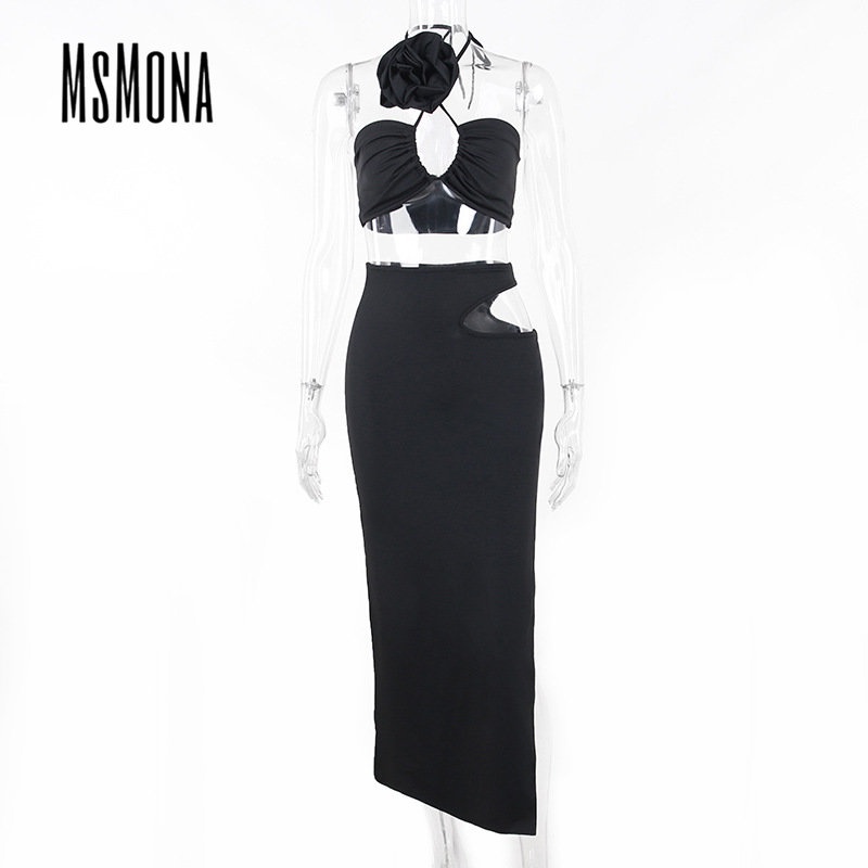 Đầm Hoa Hồng Sát Nách Màu Trơn Thời Trang 2023 Cho Nữ