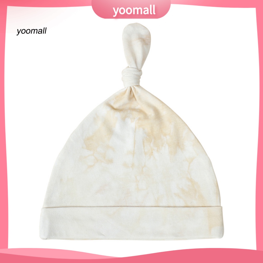 Mũ Beanie Nhuộm Màu Đuôi Cá Co Giãn Chống Mài Mòn Cho Bé Sơ Sinh