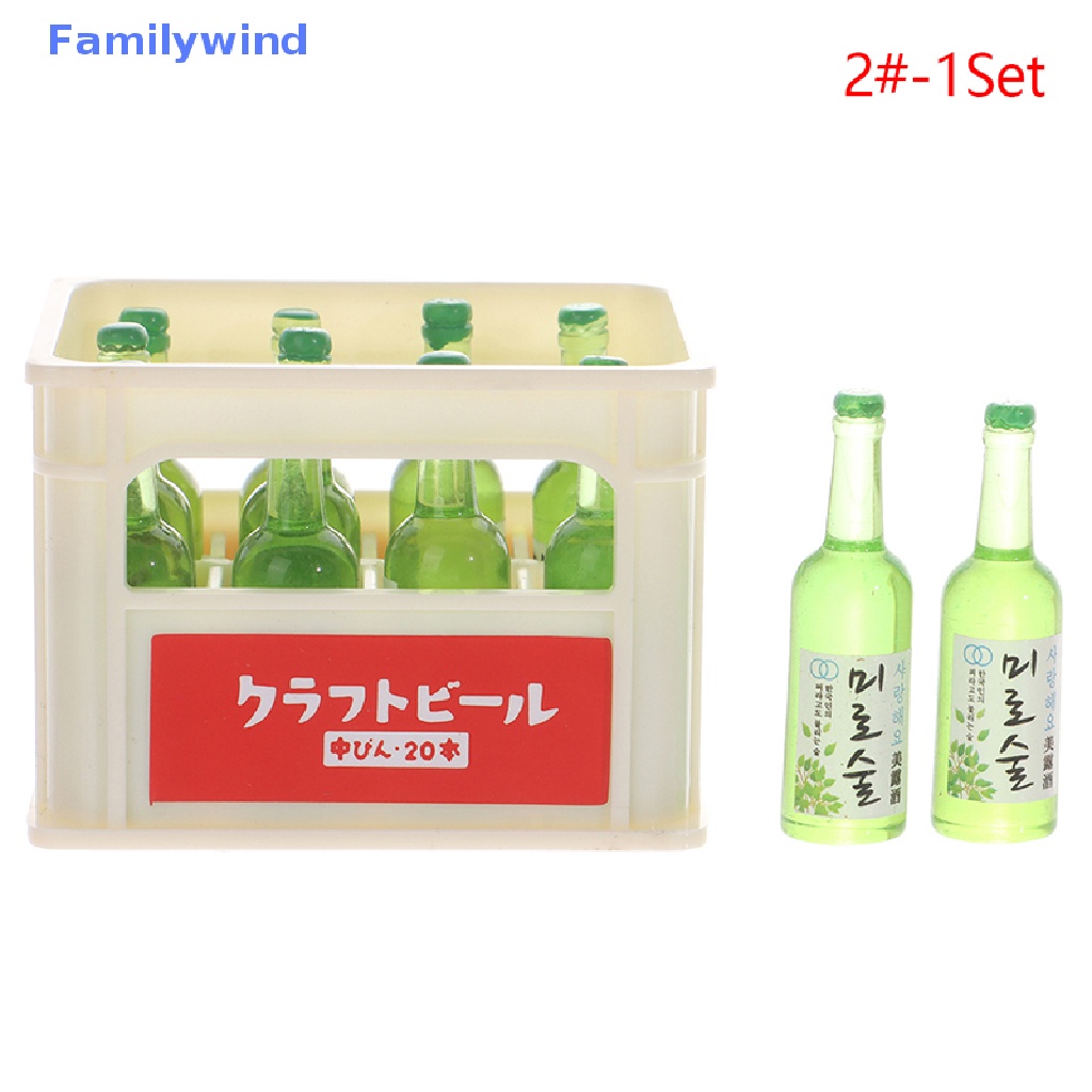 1 Bộ Bình Uống Rượu Mini Tỉ Lệ 1: 12 Dùng Trang Trí Nhà Búp Bê