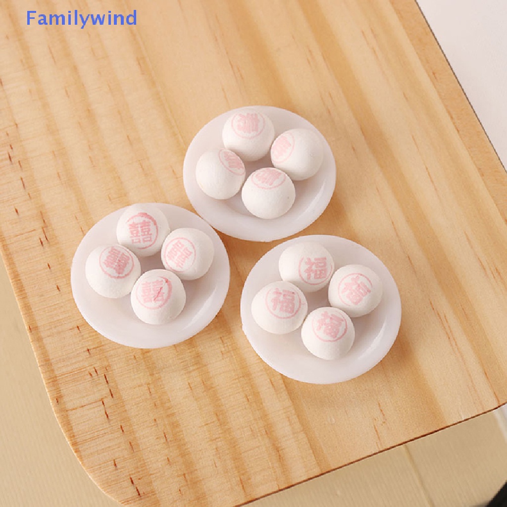1 Set Mô Hình Bánh Bao Hấp Tỉ Lệ 1: 12 Dùng Trang Trí Nhà Búp Bê