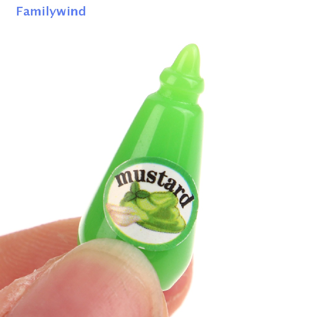 Familywind &gt; Mô Hình Chai Nước Sốt mini Trang Trí Nhà Búp Bê Làm Đạo Cụ Chụp Ảnh