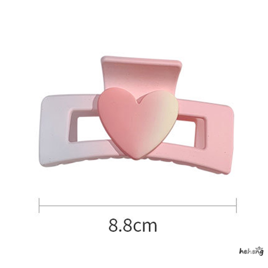 Kẹp Tóc Càng Cua Hình Trái Tim Ngọt Ngào Cho Tóc Dày Và Mỏng
