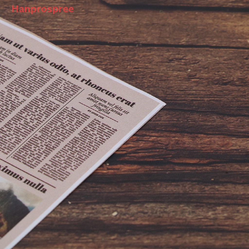 Set 8 Mô Hình Báo Trang Trí Nhà Búp Bê Tỉ Lệ 1: 12