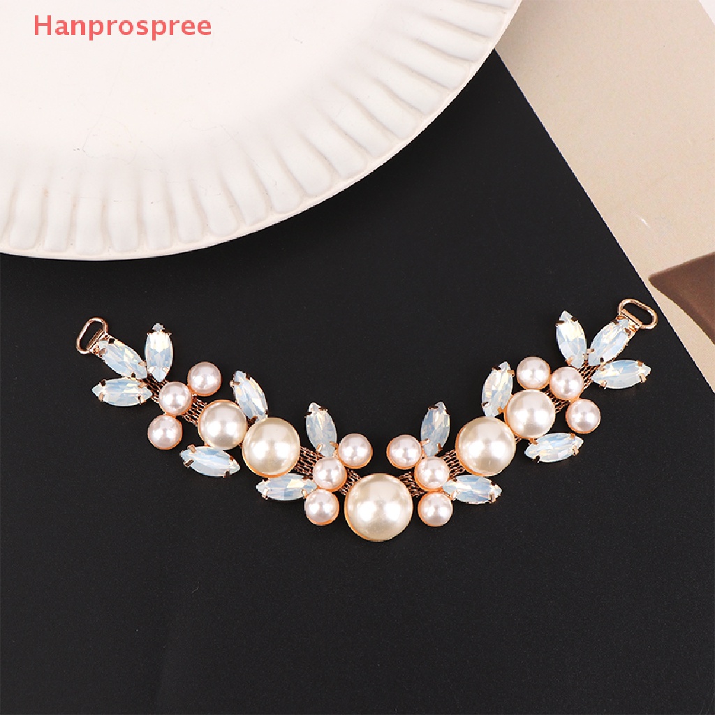 Hanprospree &gt; 1 Phụ Kiện Khóa Giày Bikini Pha Lê Kết Nối Thủ Công Đính Ngọc Trai Trang Sức