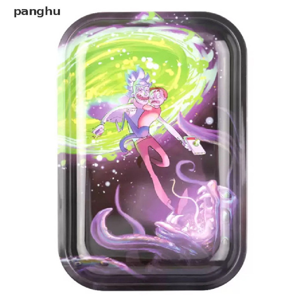 1 Khay Kim Loại Đựng Bánh Lăn 18 * 14cm Màu Sắc Ngẫu Nhiên