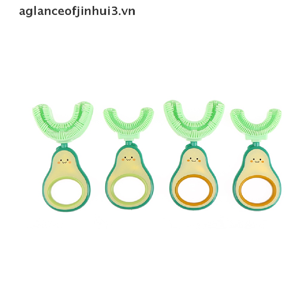 1 Bàn Chải Đánh Răng Silicone Hình Chữ U Cho Bé