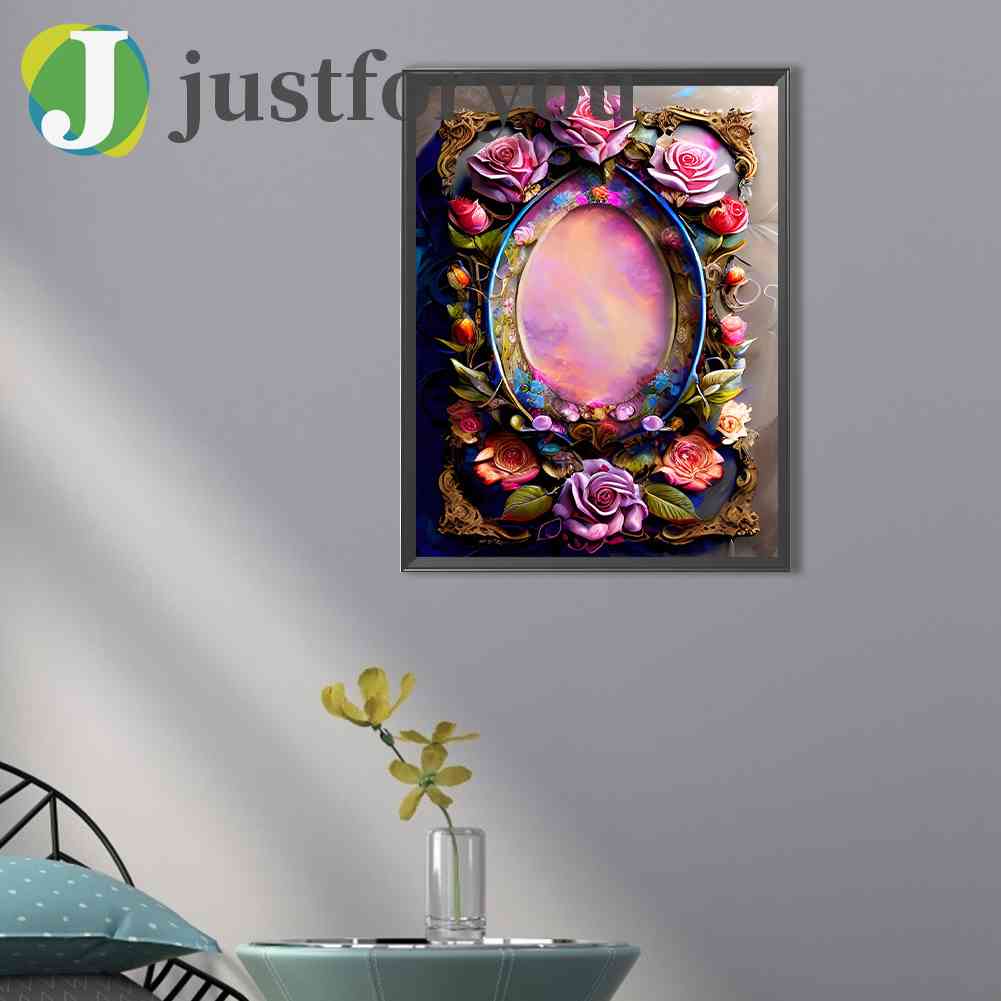 Tranh Đính Đá Kim Cương Toàn Bộ 5D DIY Hình Vẽ Hoa Trang Trí Nhà Cửa