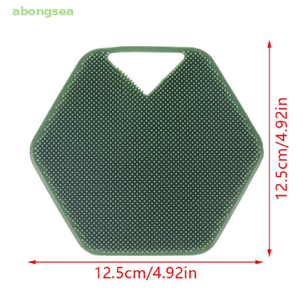 Abongsea Bàn Chải Tắm Massage Tẩy Tế Bào Chết Bằng Silicon Bền Dễ Sử Dụng