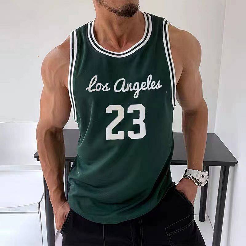 Basketball Clothes Vest Men's Jersey Summer New Mesh Quick-Drying Sports Trend Retro Jersey Training Fitness No. 23 nFhN
