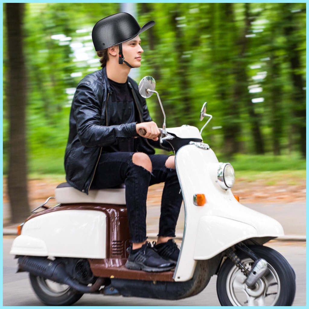 Mũ Bảo Hiểm Phong Cách Retro Trọng Lượng Nhẹ Cho Người Lớn Đi Xe Máy