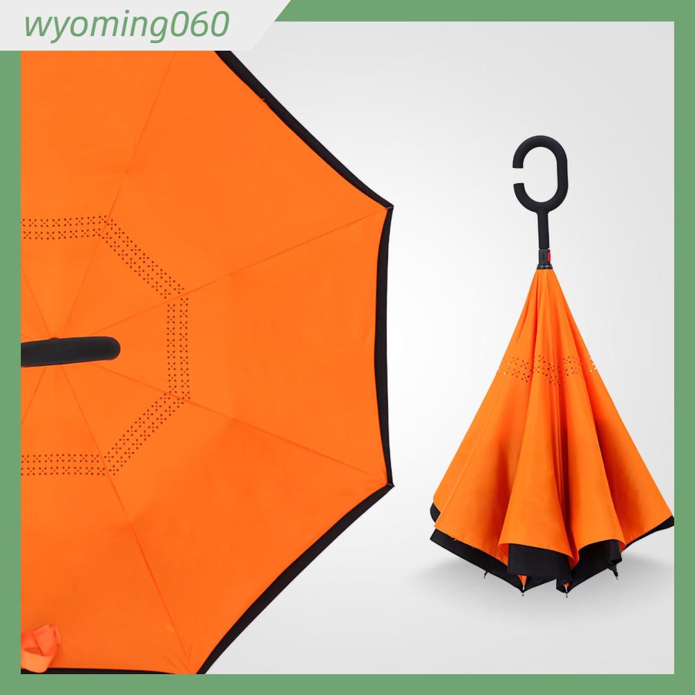 Dù Gấp Hai Lớp Chống Thấm Nước Trọng Lượng Nhẹ Có Tay Cầm Hình Chữ C