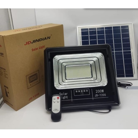 [Ảnh thật] JD-T200 Solar Light – Đèn năng lượng mặt trời 200w CHÍNH HÃNG JINDIAN