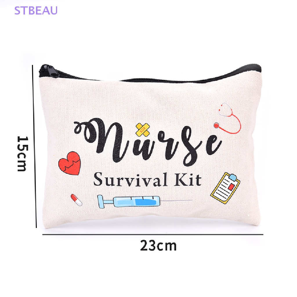 [Cxsteau] Túi Đựng Đồ Trang Điểm Sinh Nhật / Y Tá / Tuần Lễ Giáng Sinh Cho Giáo Viên