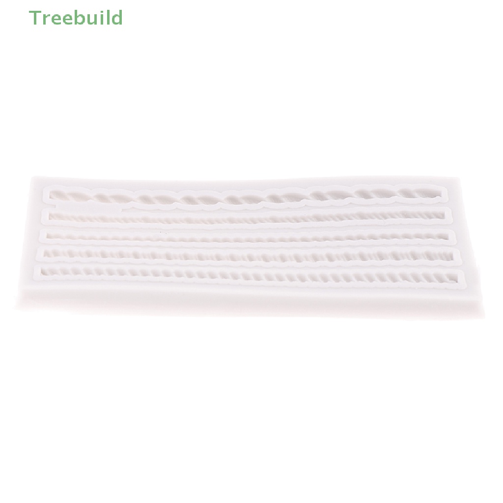 [Mr. Mr. Mr. Mr. Khuôn Silicone Làm Bánh / Sô Cô La DIY Hình Dây Thừng Năm Đường Tiện Lợi Dành Cho Nhà Bếp
