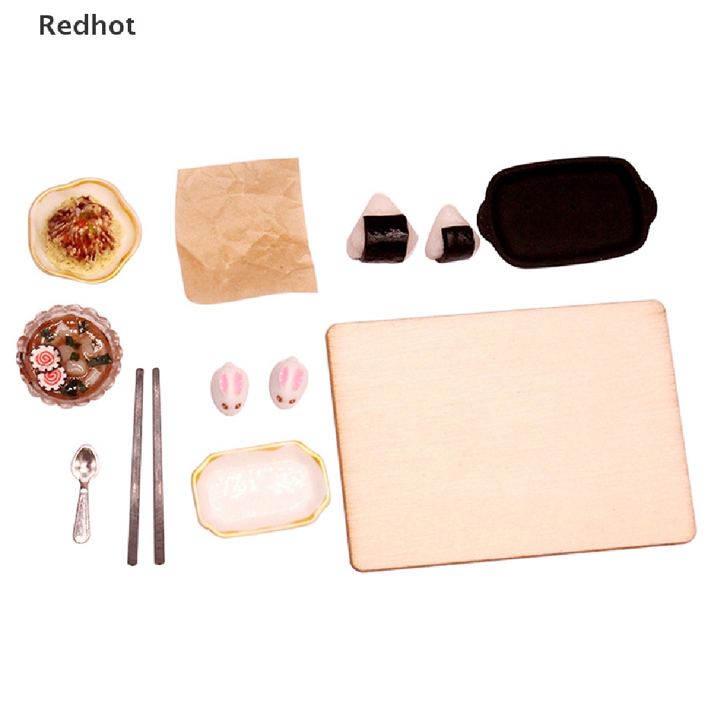 &lt; Redhot &gt; Bộ Đồ Ăn Sáng Trang Trí Nhà Búp Bê 1: 12