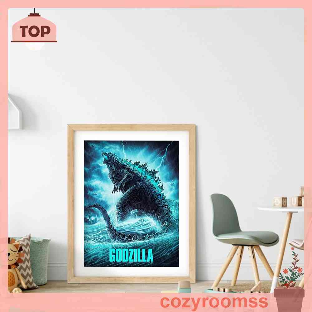 Tranh Đính Đá Kim Cương Toàn Bộ 5D DIY Hình Vẽ Quái Vật Kinh Dị