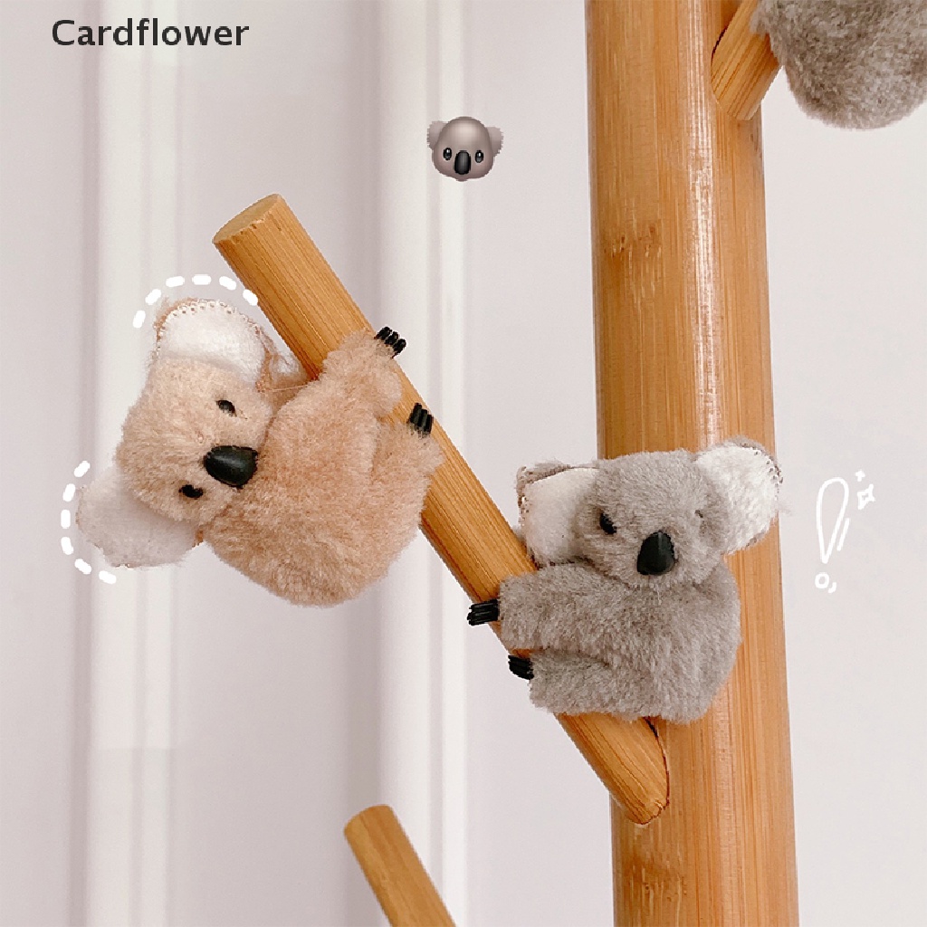Bộ 2 Kẹp Tóc Hình Gấu Koala Hoạt Hình 3D Bằng Lông Nhung Dễ Thương Xinh Xắn