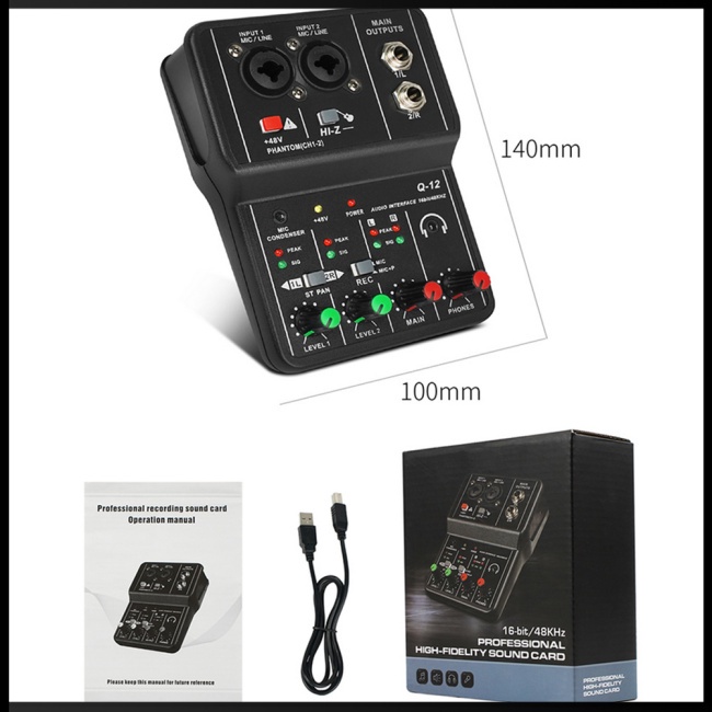 Thẻ Ghi Âm Mini 2 Chiều Zevaret Q12 Chuyên Dụng Cho Studio