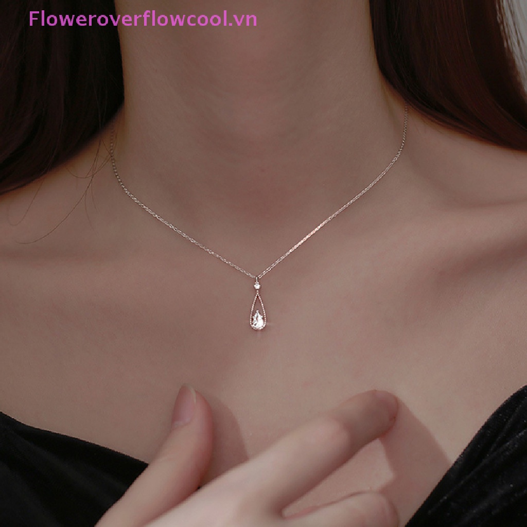 Vòng cổ Mặt Hình Giọt Nước Thiết Kế Đơn Giản Cho Nữ