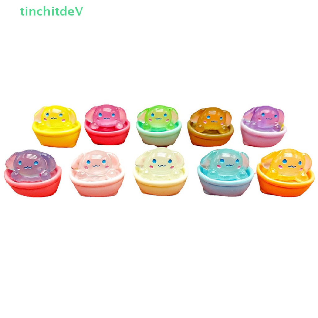 [TinchitdeV] Bộ 2 Chú Chó Nhựa Phát Quang Đáng Yêu Trang Trí Nội Thất