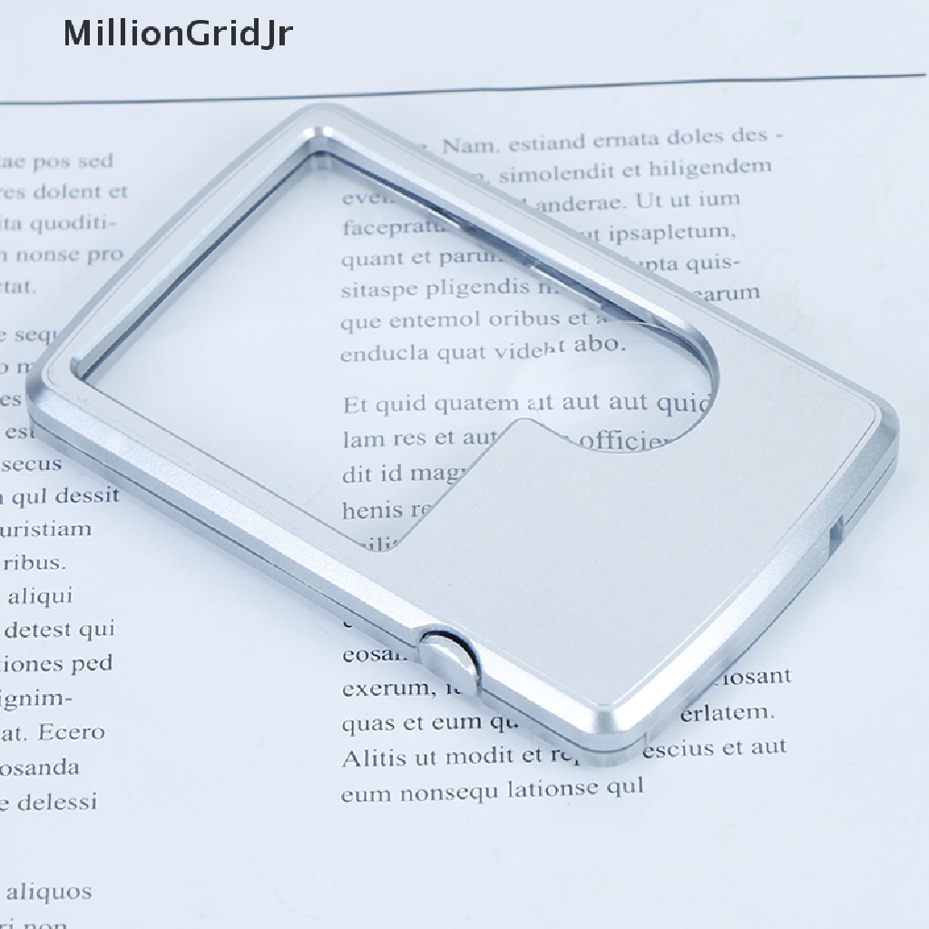 Kính Lúp Phóng Đại Có Đèn Led Và Thẻ Tín Dụng MLG Bằng Da