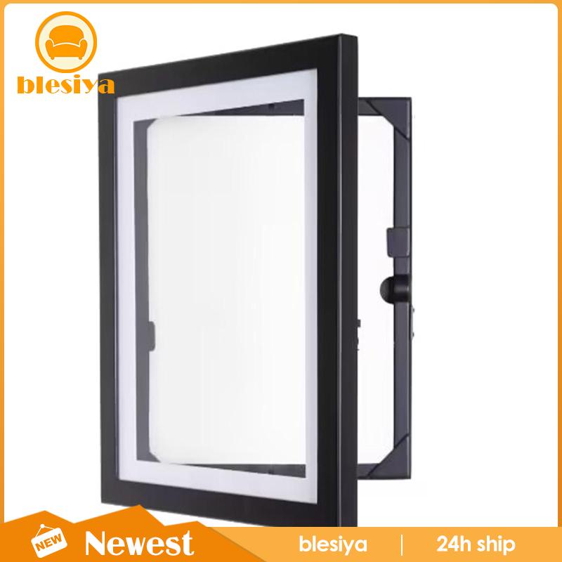 [Blesiya] Khung Ảnh Bằng Gỗ Trưng Bày Trang Trí Phòng Khách Mở Phía Trước Nghệ Thuật