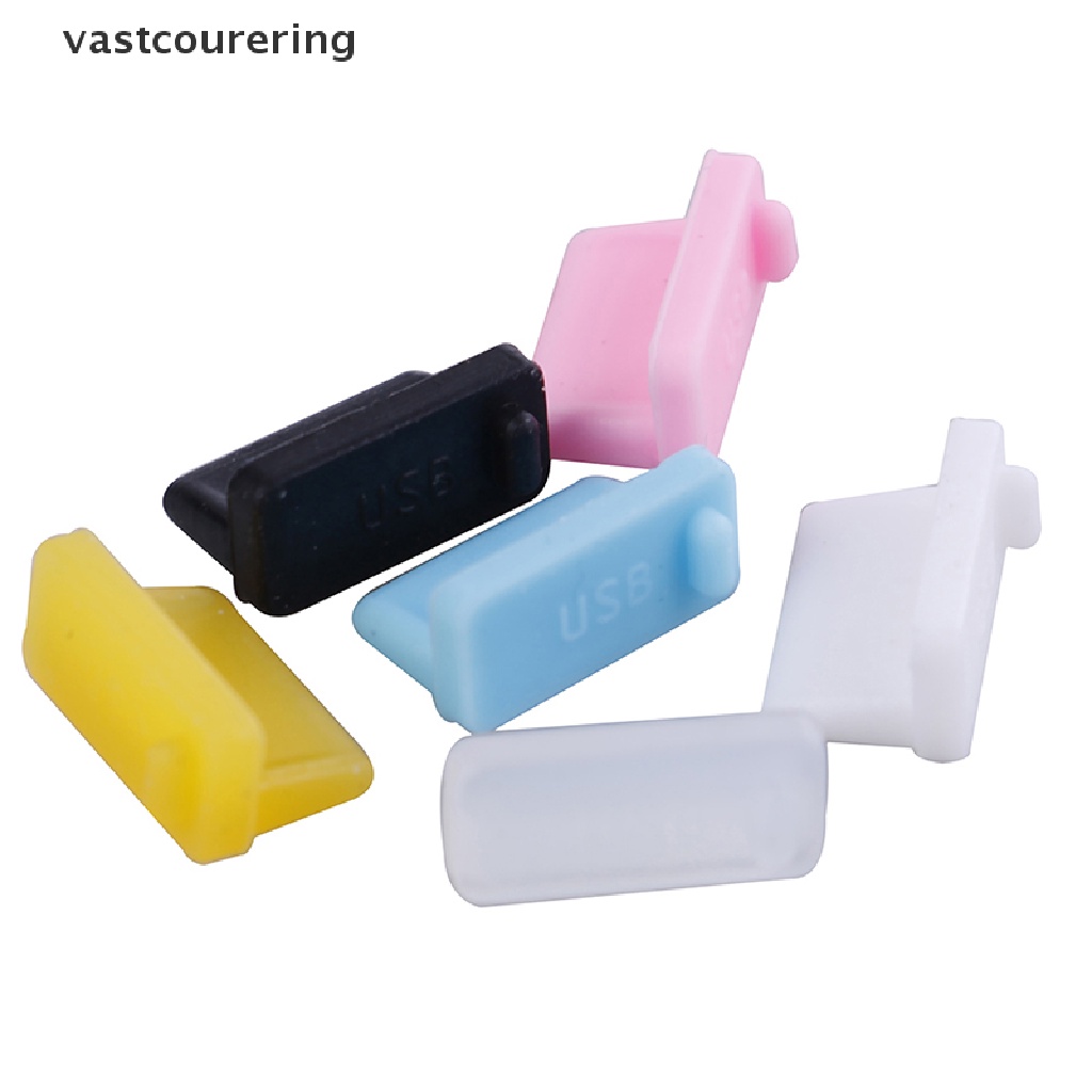 Bộ 10 Nắp silicone Đậy Ổ Cắm usb Chống Bụi Tiện Dụng