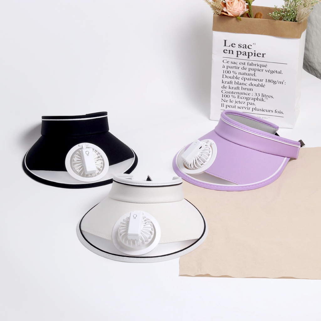 Mũ Lưỡi Trai Hở Chóp Chống Nắng Có Thể Sạc Lại Bằng Cổng USB Thời Trang Mùa Hè Cho Bé