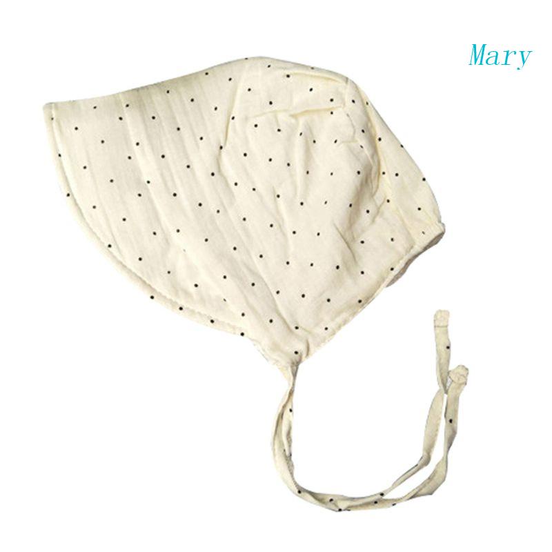 Mũ Cotton Viền Hoa Nhún Bèo Dễ Thương Cho Bé Gái Edge