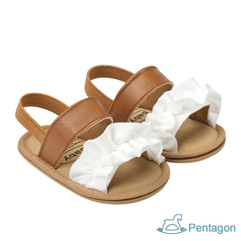 Xăng đan Đế Mềm Chống Trượt Đính Nơ Thời Trang Mùa Hè Cho Bé Gái