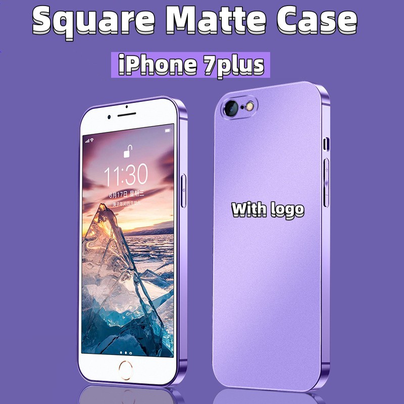 Ốp Điện Thoại Silicon TPU Mềm Nhám Chống Sốc Viền Vuông Sang Trọng Cho iPhone 6 6s plus 7plus 8plus X XS MAX XR