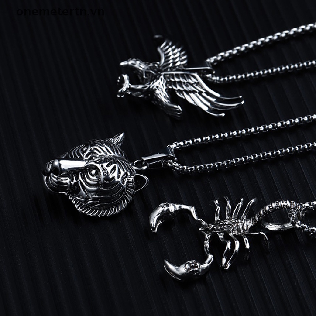 Onemetertn VN Thép Không Gỉ Hình Động Vật Phi Hành Gia Không Gian Phong Cách Punk Vintage Đa Phong Cách Thời Trang