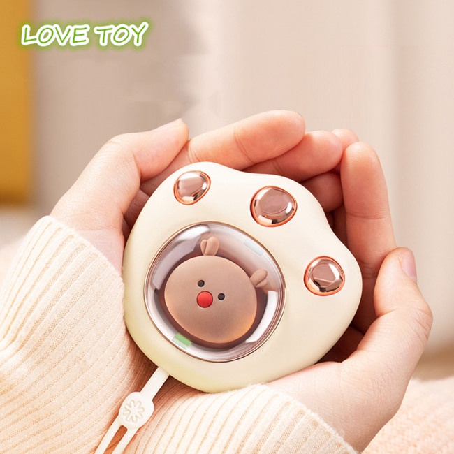 Máy Sưởi Ấm Tay Tạo Hình Bàn Chân Mèo Dễ Thương Sạc Cổng Usb