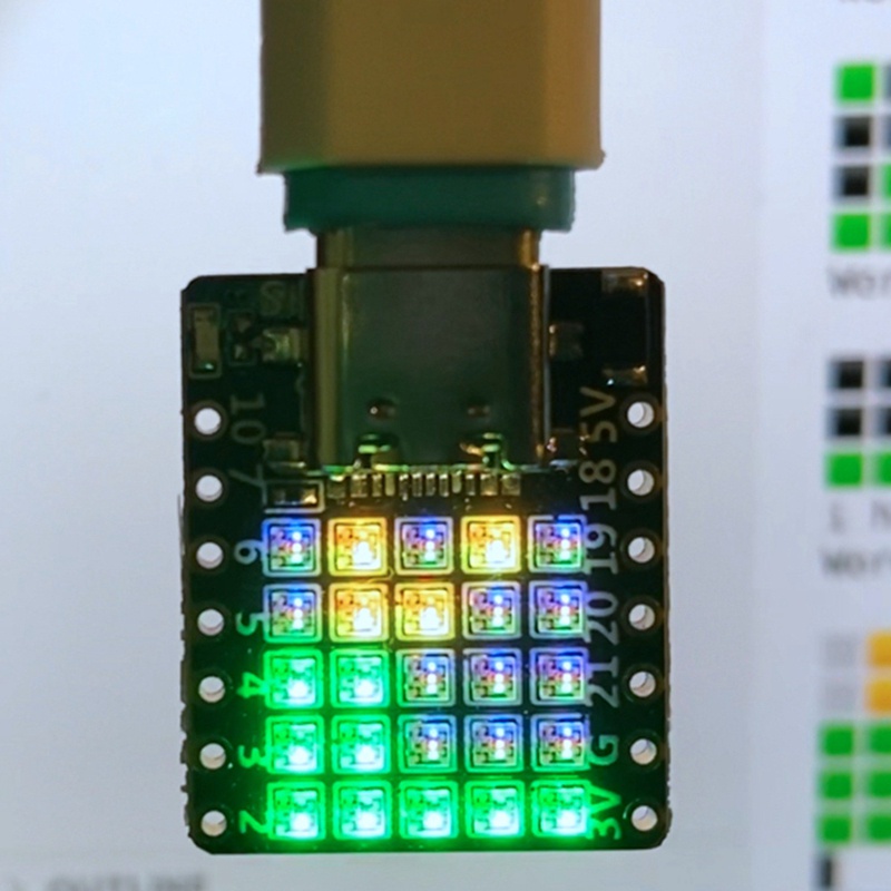 Bảng Mạch Phát Triển ESP32 C3FH4 RGB RISC-V WiFi Bluetooth IoT Tương Thích Python