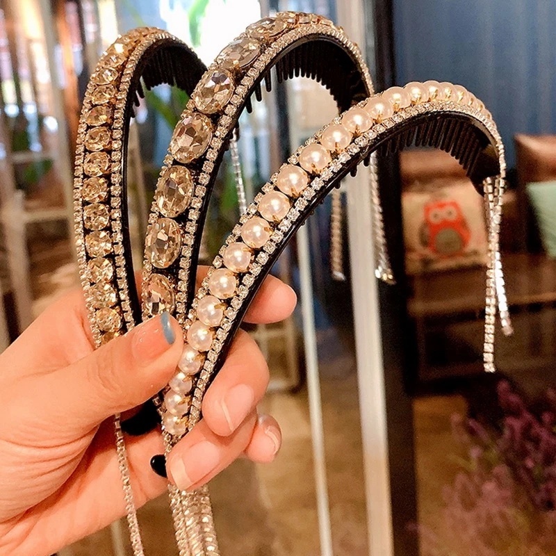 Kẹp Tóc Đính Ngọc Trai Giả Sang Trọng Cho Nữ