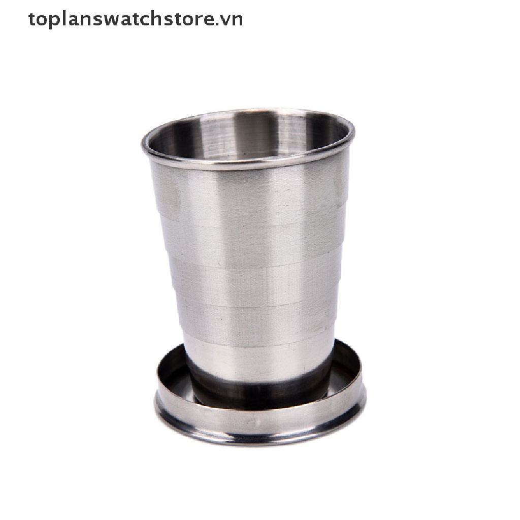 Cốc Mini Bằng Thép Không Gỉ Có Thể Gấp Gọn Tiện Dụng Mang Theo Du Lịch
